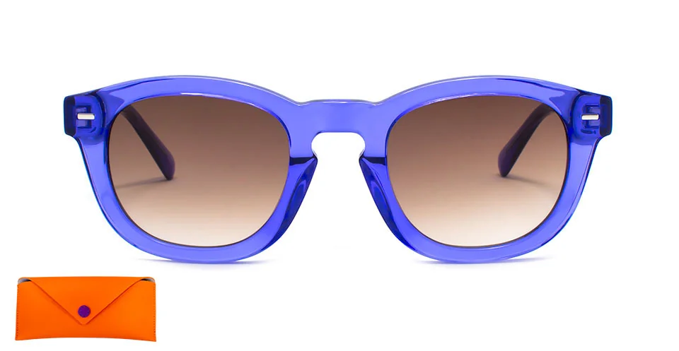 MARCO MOTTA SOL MOD ESTRIBOR MORADO TRANSPARENTE LENTE AR DEGRADADO MARRON 48X23 + ESTUCHE